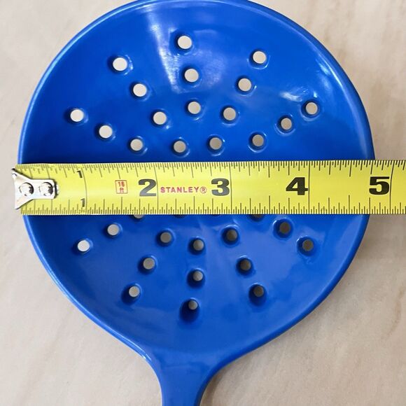 COPCO MELAMINE Utensils Serving Spoon/Fork/Strainer Long Handle Blue Red White - Picture 9 of 14